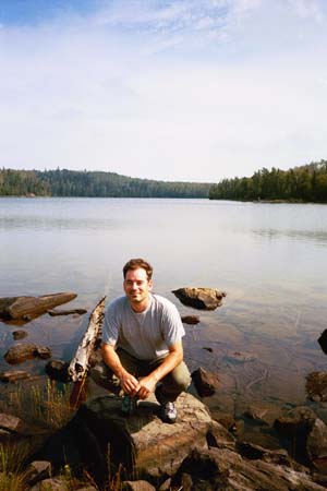 Patrick on a Rock